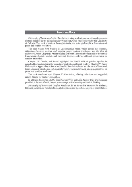 Philosophy of Peace & Conflict Resolution (English Version) - Retail Maharaj