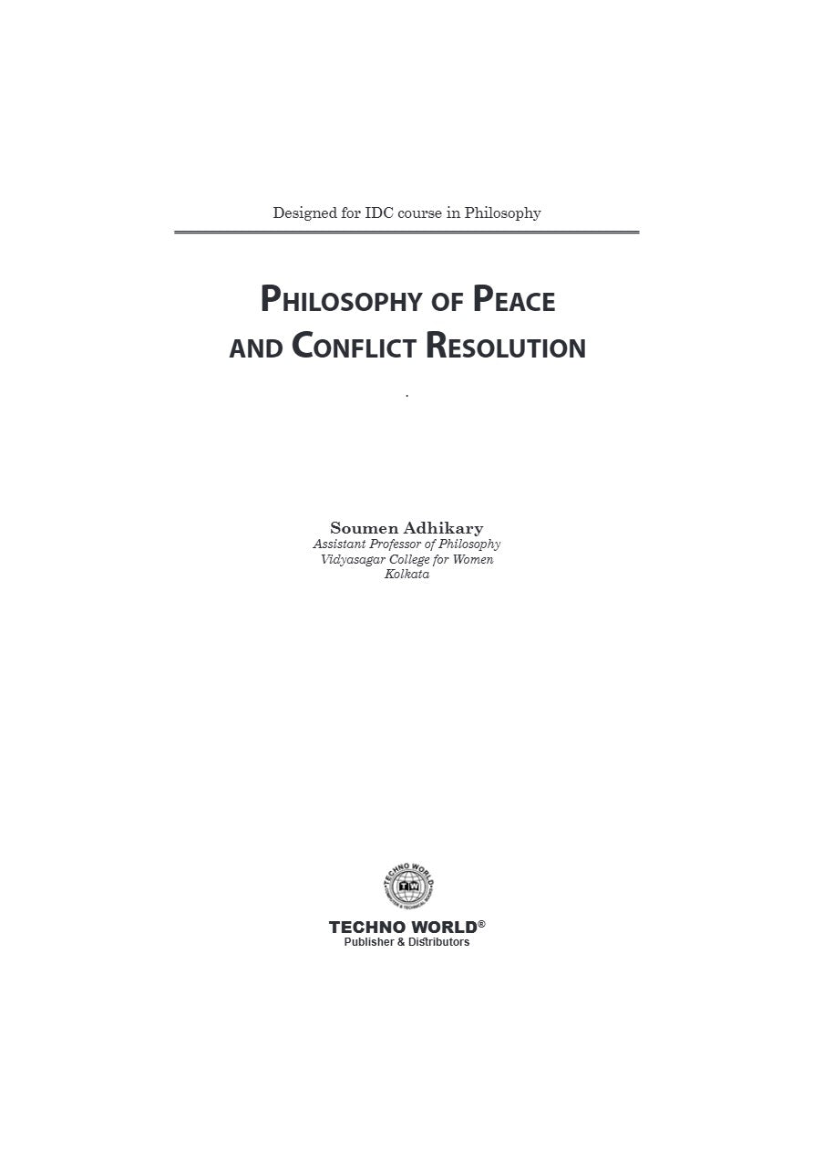 Philosophy of Peace & Conflict Resolution (English Version) - Retail Maharaj