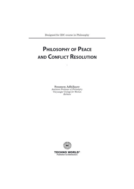 Philosophy of Peace & Conflict Resolution (English Version) - Retail Maharaj