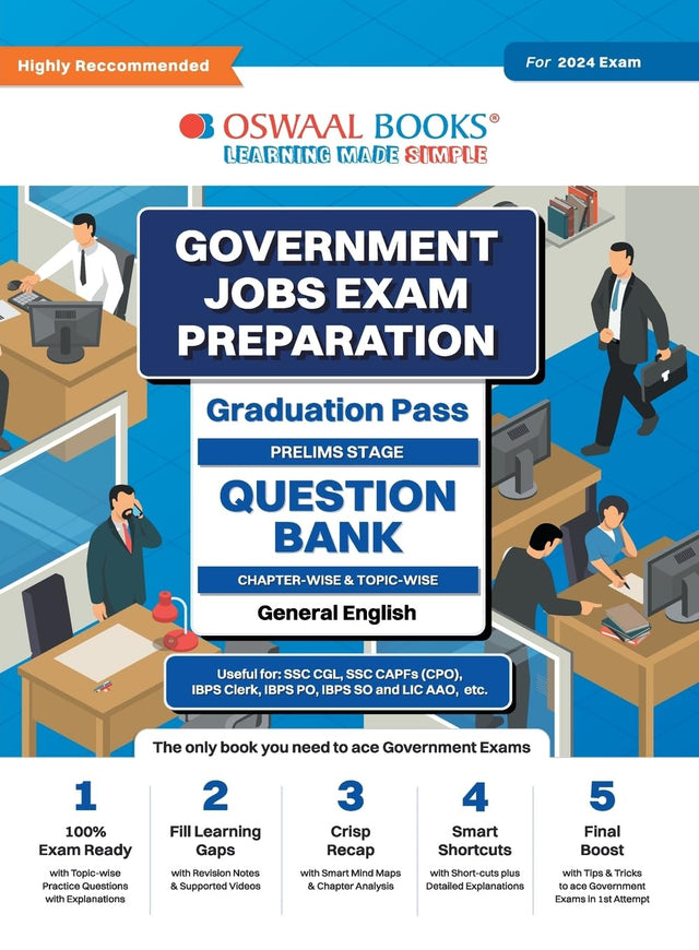 Government Exams Question Bank Graduation Pass | General English | for 2024 Exam - Retail Maharaj