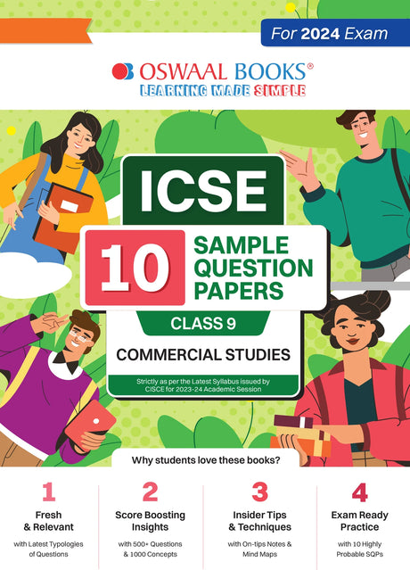 ICSE 10 Sample Question Papers Class 9 Commercial Studies For 2024 Exam - Retail Maharaj