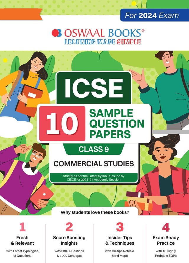 ICSE 10 Sample Question Papers Class 9 Commercial Studies For 2024 Exam - Retail Maharaj
