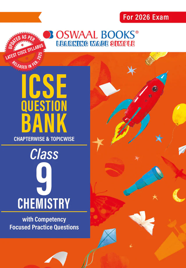 ICSE Question Bank Chapterwise & Topicwise Solved Papers Class 9 Chemistry For 2026 Exam - Retail Maharaj