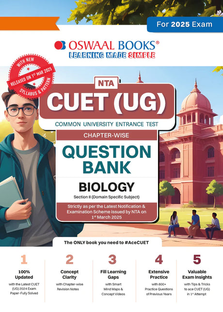 NTA CUET (UG) Chapterwise Question Bank Biology (For 2025 Exam) - Retail Maharaj