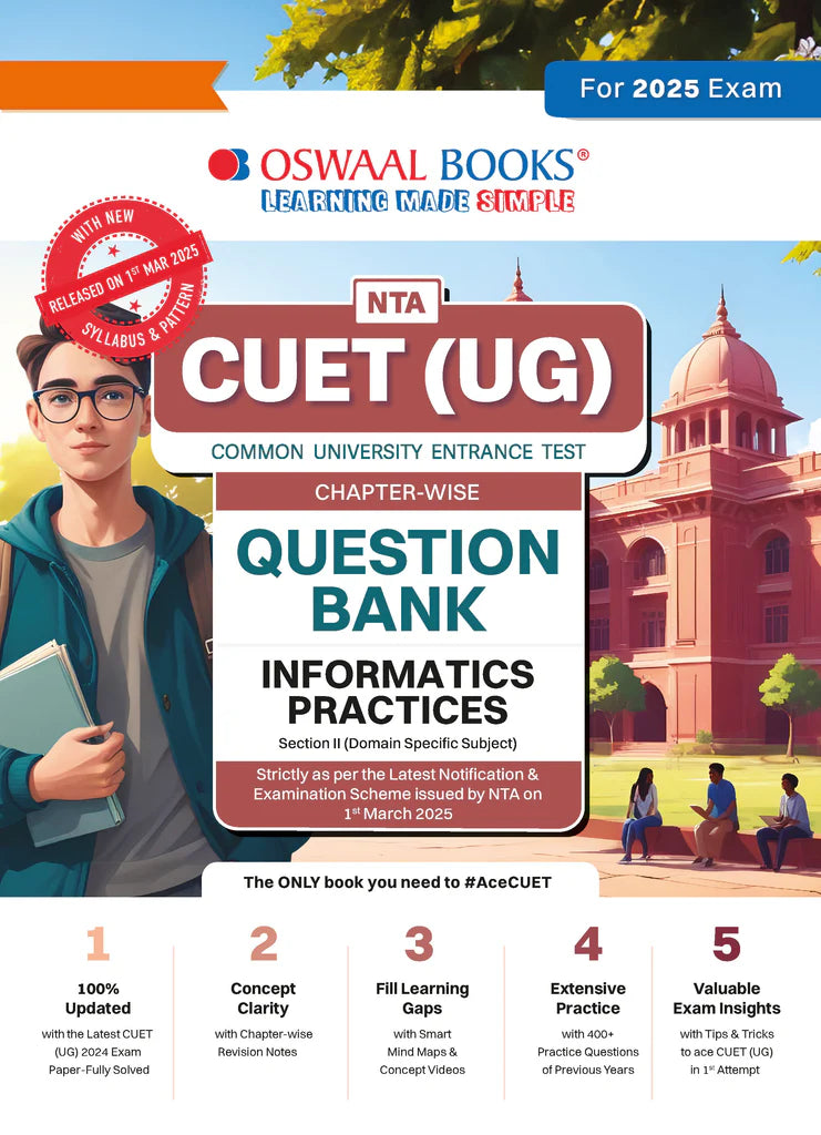 NTA CUET (UG) Chapterwise Question Bank Informatics Practices (For 2025 Exam) - Retail Maharaj
