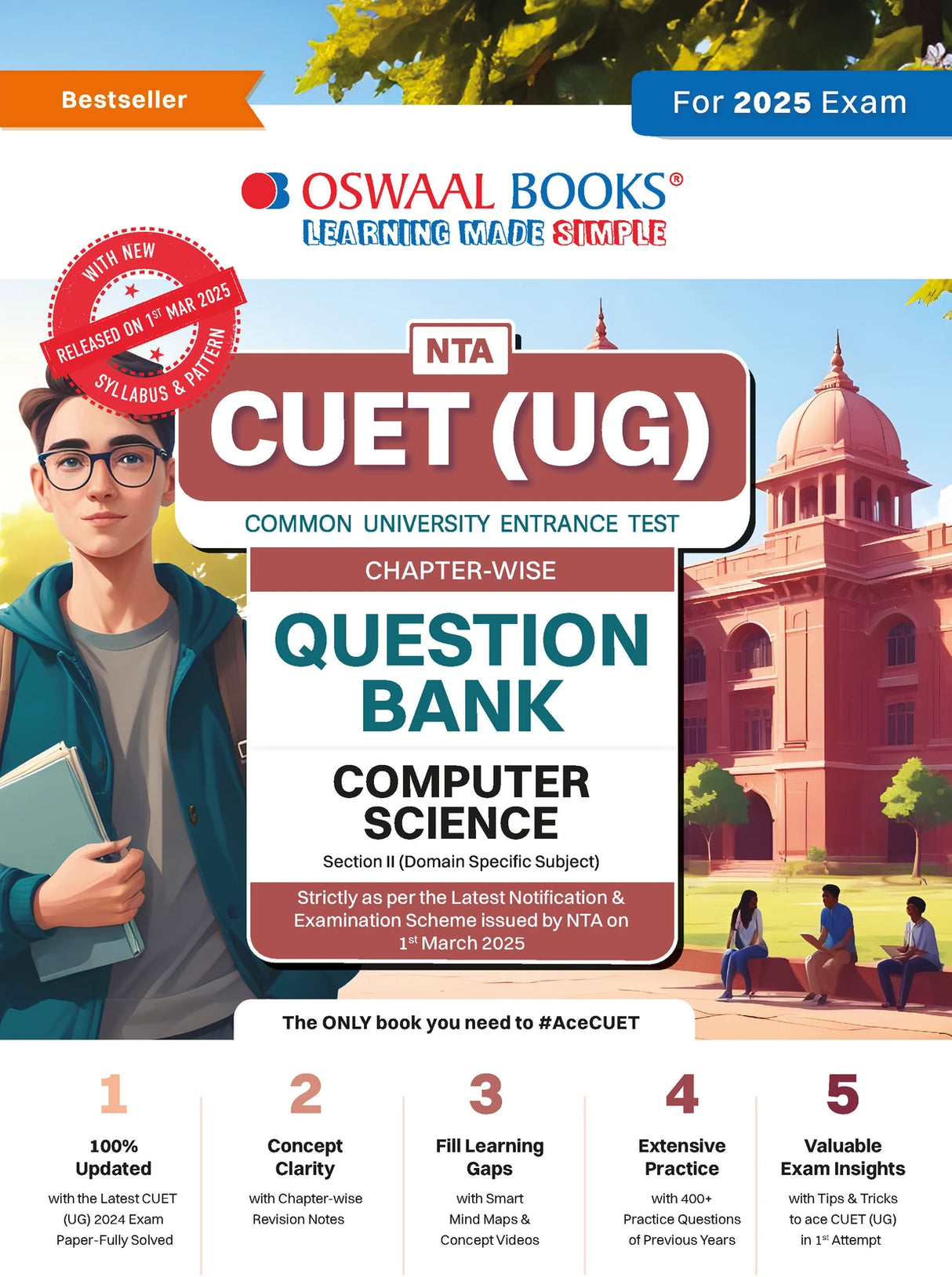 Oswaal Books NTA CUET (UG) Chapter Wise Question Bank Computer Science (For 2025 Exam) - Retail Maharaj
