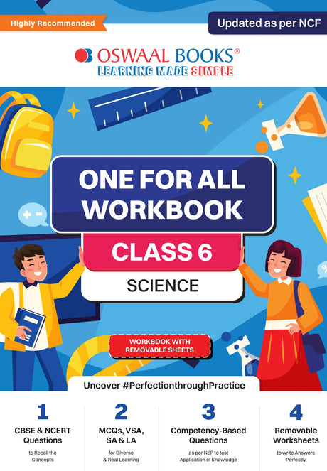 Oswaal NCERT & CBSE One For All Workbook | Science | Class 6 - Retail Maharaj
