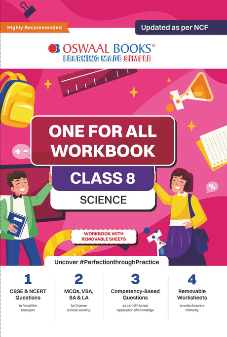 Oswaal NCERT & CBSE One for all Workbook | Science | Class 8 - Retail Maharaj