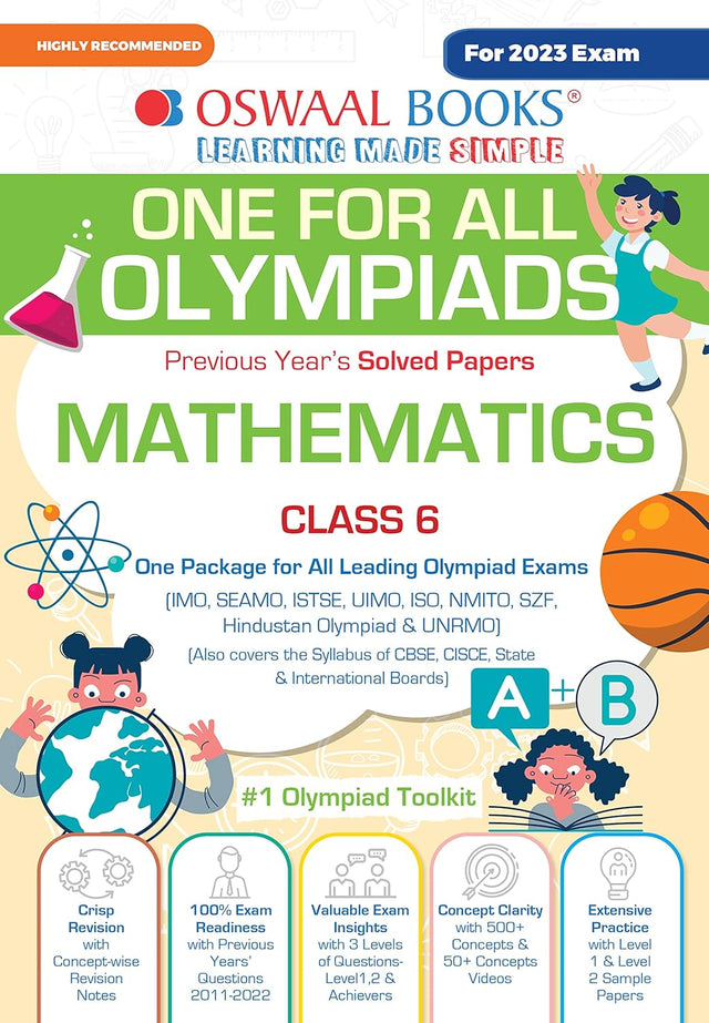 Oswaal One For All Olympiads Mathematics Class 6 (For2023 Exam) - Retail Maharaj