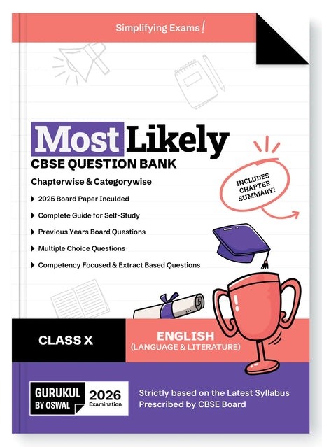 Most Likely CBSE Question Bank English Language & Literature Class 10 (2026 Examination) - Retail Maharaj