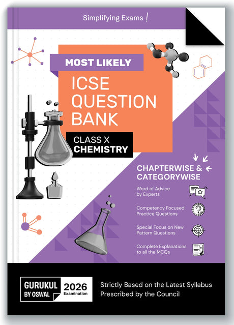 Most Likely ICSE Question Bank : Chemistry Class 10 (2026 Examination) - Retail Maharaj