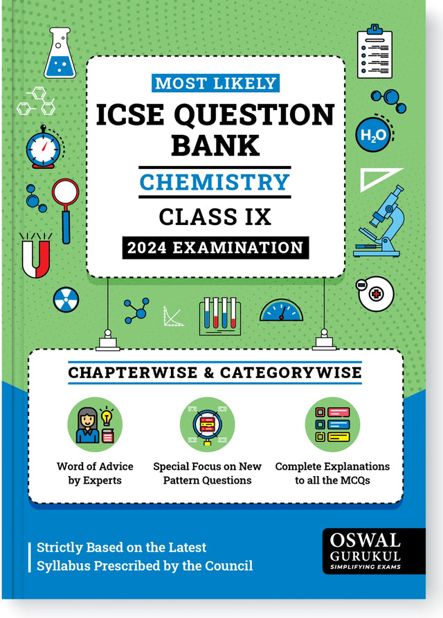 Most Likely ICSE Question Bank : Chemistry Class 9 (2024 Examination) - Retail Maharaj