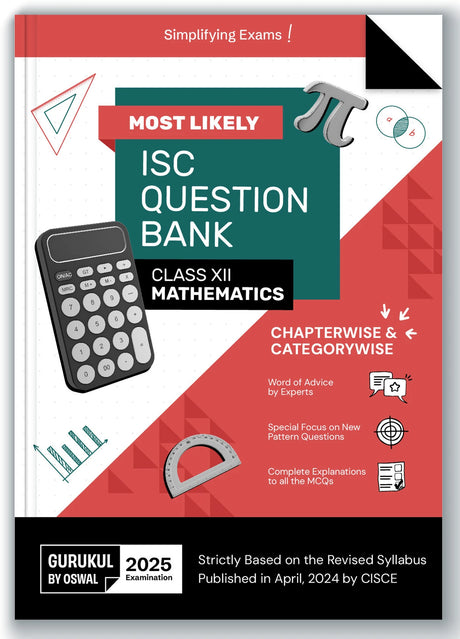 Most Likely ISC Question Bank : Mathematics Class 12 (2025 Examination) - Retail Maharaj