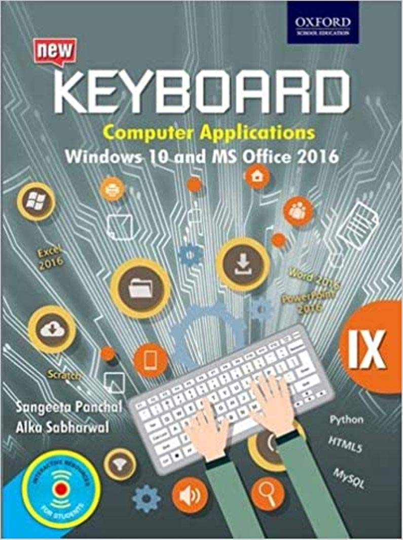 New Keyboard Class 9 (Windows 10 And MS Office 2016) - Retail Maharaj