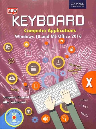 New Keyboard Computer Applications Class 10 (Windows 10 And MS Office 2016) - Retail Maharaj