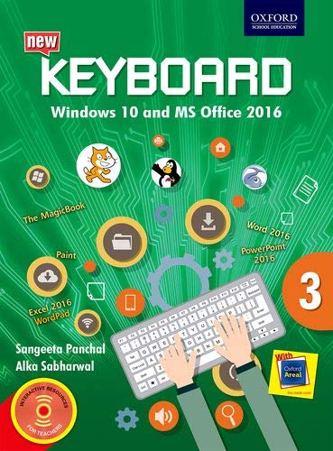 New Keyboard Computer Applications Class 3 (Windows 10 And MS Office 2016) - Retail Maharaj