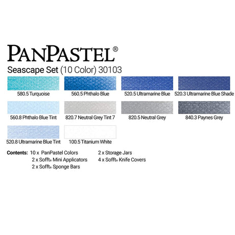 PanPastel Colours Set of 10 (Professional Soft Pastels in Pans) - Retail Maharaj