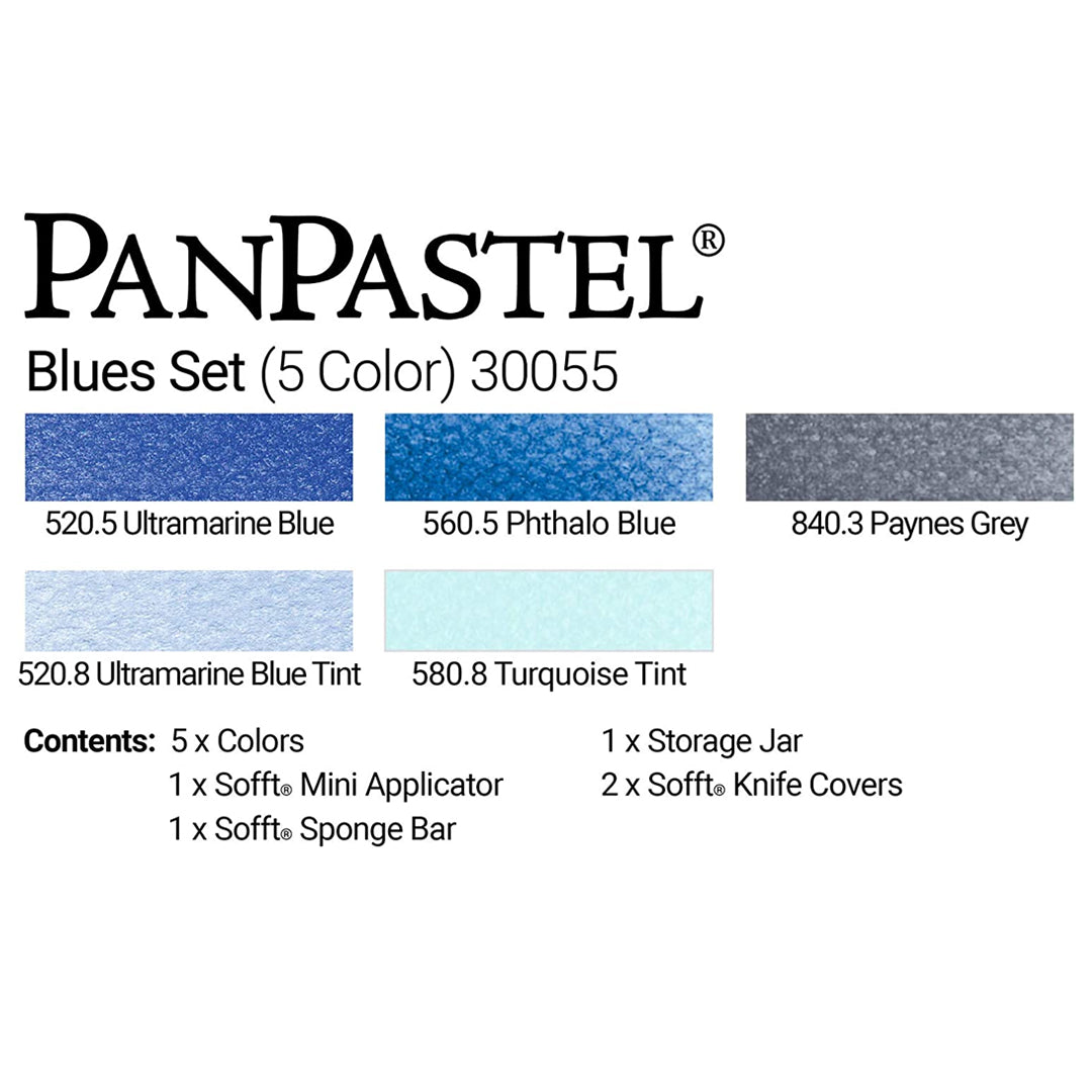 PanPastel Colours Set of 5 (Professional Artist Soft Pastels) - Retail Maharaj