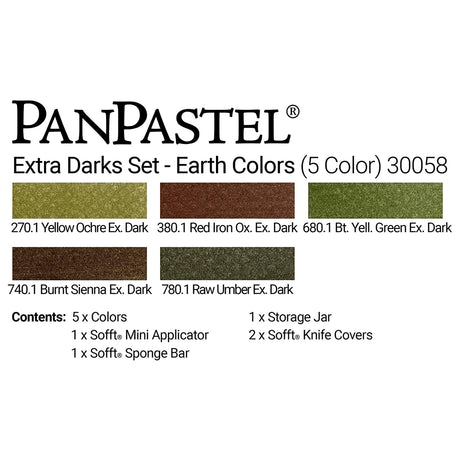 PanPastel Colours Set of 5 (Professional Artist Soft Pastels) - Retail Maharaj