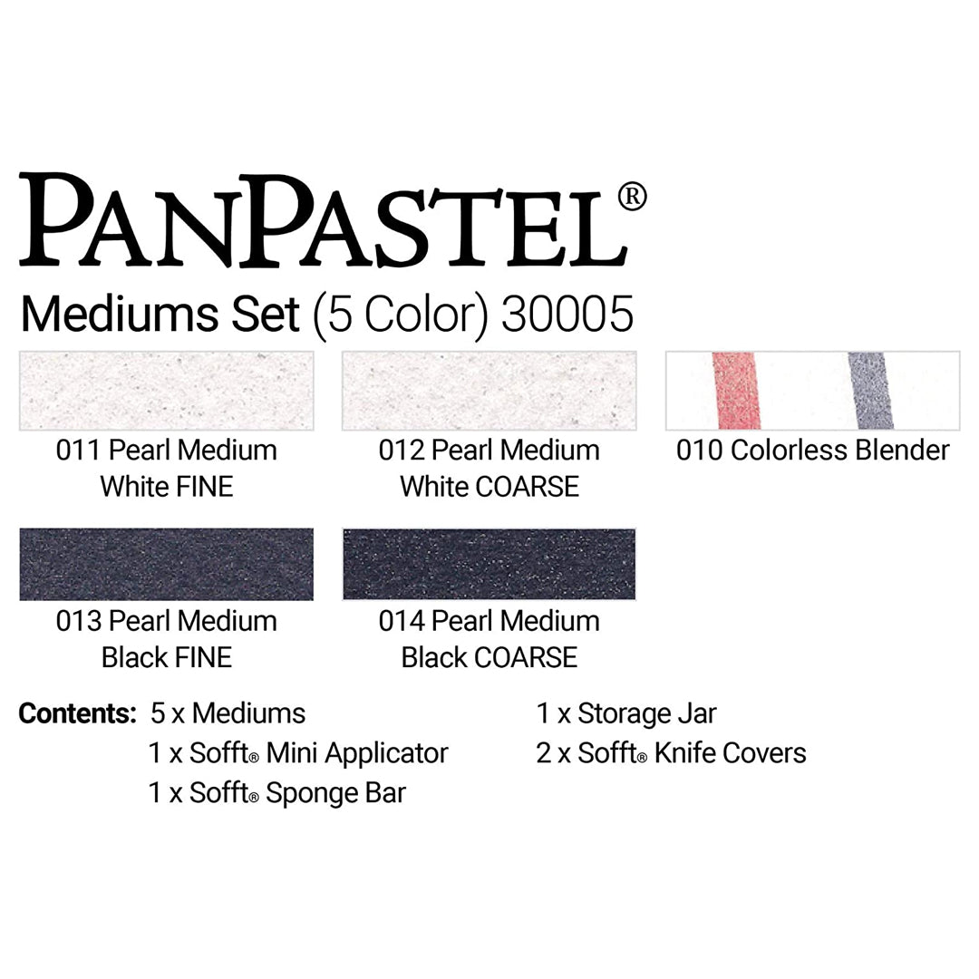 PanPastel Colours Set of 5 (Professional Artist Soft Pastels) - Retail Maharaj