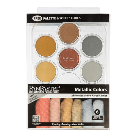 PanPastel Ultra Soft Artist Pastel Metallics Kit - Retail Maharaj