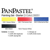 PanPastel Colours Set of 5 (Professional Artist Soft Pastels) - Retail Maharaj