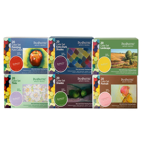 PanPastel Colours Set of 20 (Professional Artist Soft Pastels) - Retail Maharaj