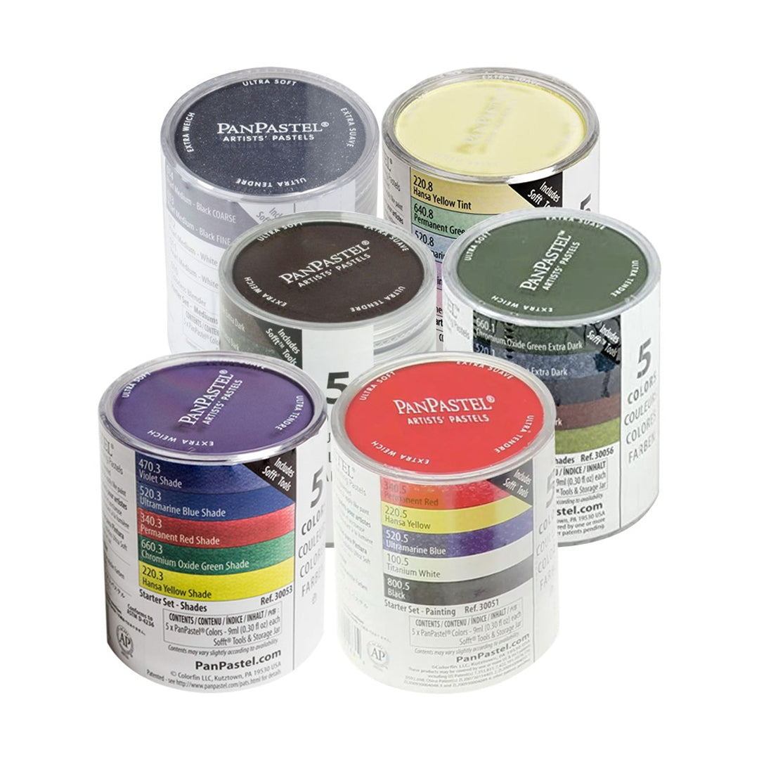 PanPastel Colours Set of 5 (Professional Artist Soft Pastels) - Retail Maharaj