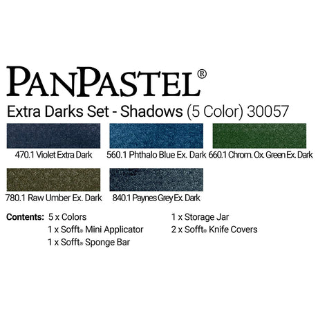 PanPastel Colours Set of 5 (Professional Artist Soft Pastels) - Retail Maharaj