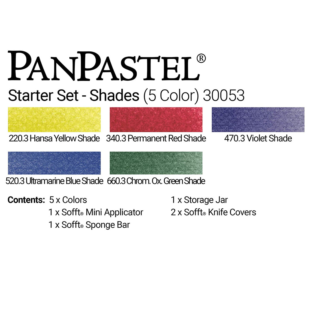PanPastel Colours Set of 5 (Professional Artist Soft Pastels) - Retail Maharaj