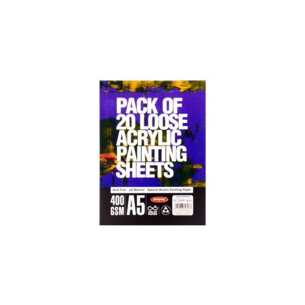 Anupam Acrylic Paper 400gsm Cut Pack of A5, A4 & A3 - Retail Maharaj