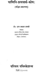 Panini Pratyayarth Kosha - Retail Maharaj