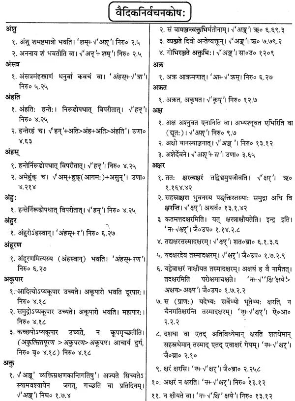 Vedic Nirvachna Kosha - Retail Maharaj