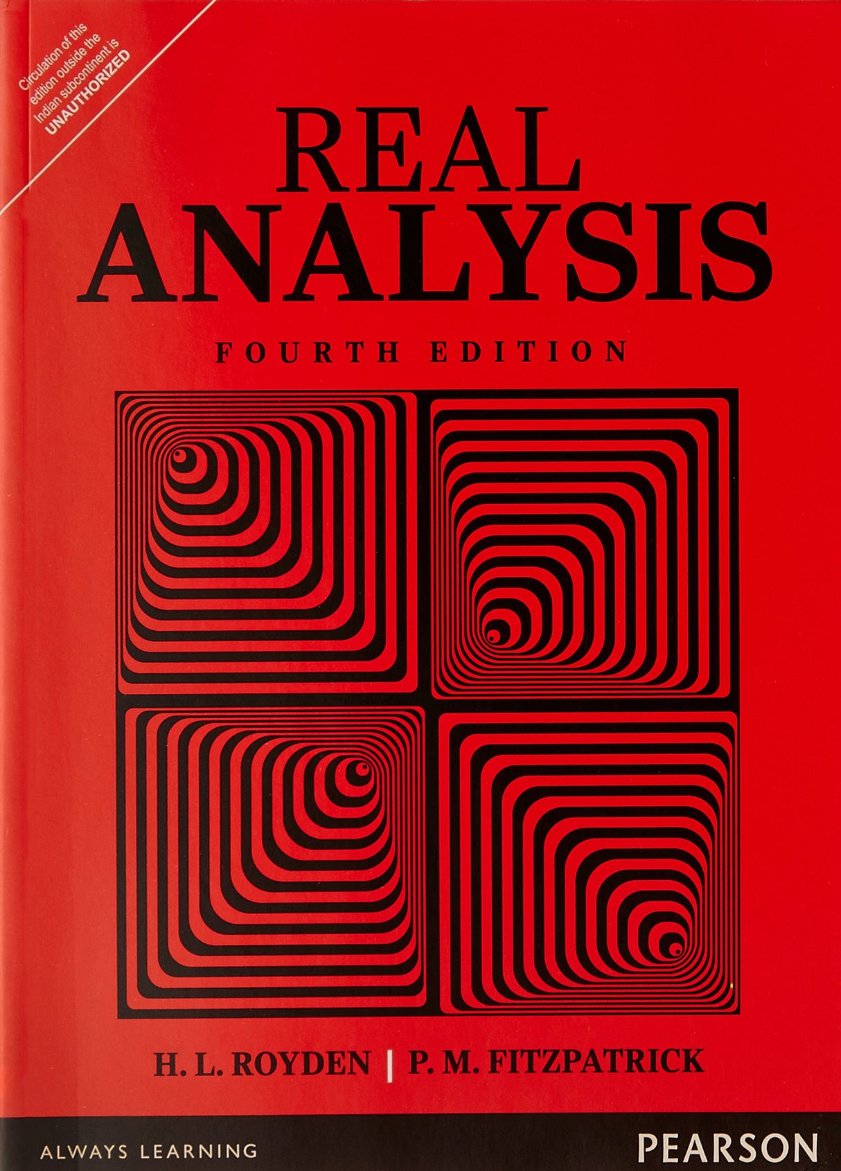 REAL ANALYSIS, 4TH EDN - Retail Maharaj