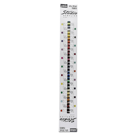 Pebeo Studio Acrylics High Viscosity Sets Thick Satin Finish Artist Acrylic Paint Tubes for Canvas Wood and Mixed Media - Retail Maharaj