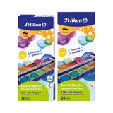 Pelikan Opaque Watercolor Paint Set of 12 & 24 Colors Plus Chinese White Tube - Retail Maharaj