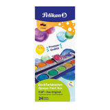 Pelikan Opaque Watercolor Paint Set of 12 & 24 Colors Plus Chinese White Tube - Retail Maharaj