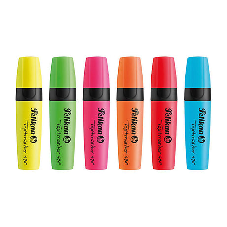 Pelikan Textmarker 490 Highlighter Set of 6 Assorted Colors - Retail Maharaj