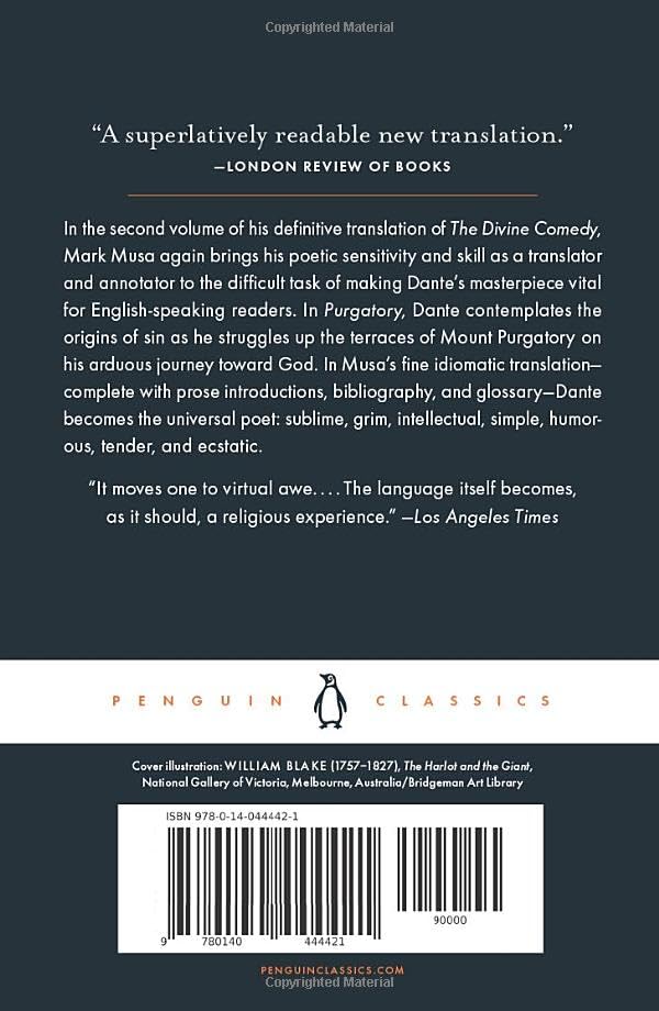 The Divine Comedy: Volume II: Purgatory - Retail Maharaj