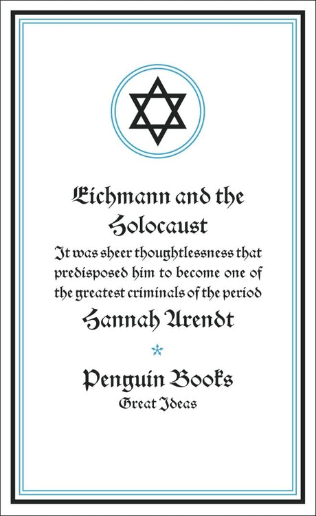 Great Ideas 40 : Eichmann & The Holocaus - Retail Maharaj