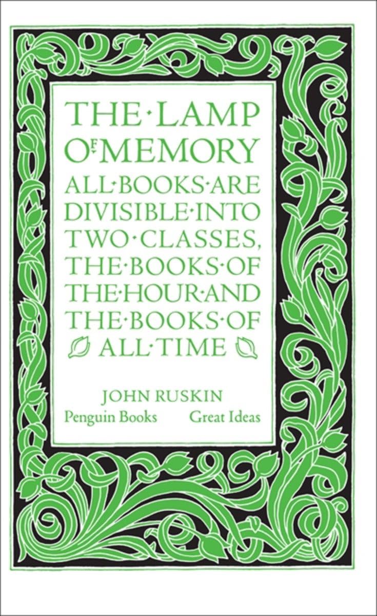 Great Ideas 48 : The Lamp of Memory - Retail Maharaj