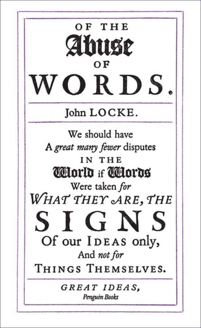 Great Ideas 66 : Of the Abuse of Words - Retail Maharaj