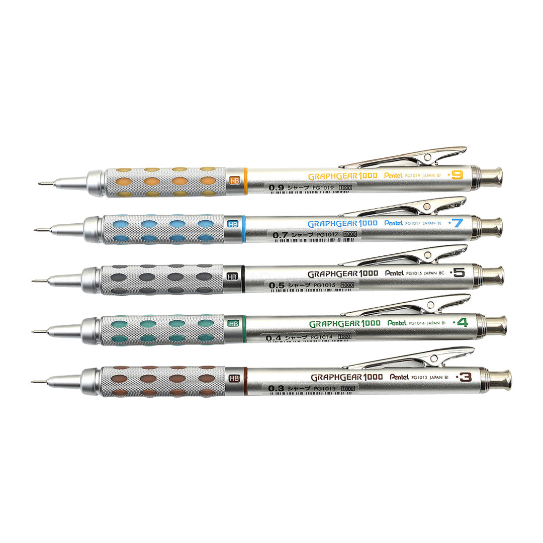 Pentel GraphGear Professional Drafting Mechanical Pencils Series 1000 and 500 - Retail Maharaj