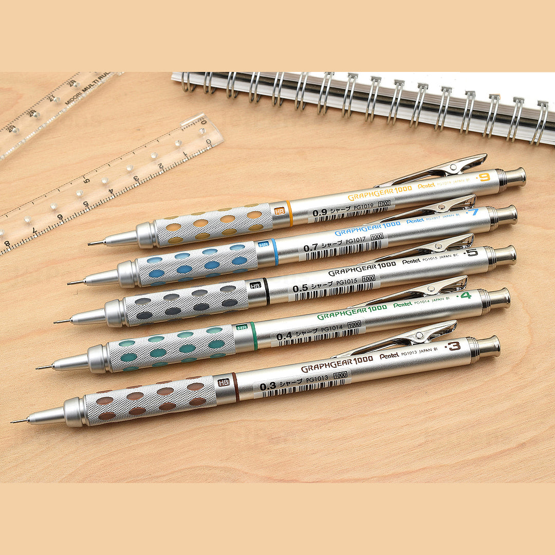 Pentel GraphGear Professional Drafting Mechanical Pencils Series 1000 and 500 - Retail Maharaj