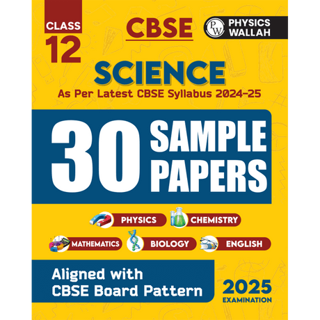 CBSE Class 12 Science Stream Combined 30 Sample Papers For 2024-2025 Board Exams l Physics, Chemistry, Mathematics, Biology, English Core - Retail Maharaj