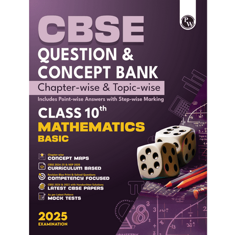 CBSE Question and Concept Bank class 10th Mathematics Basic For 2025 Board Exams Chapterwise and Topicwise | Including Solved Questions - Retail Maharaj