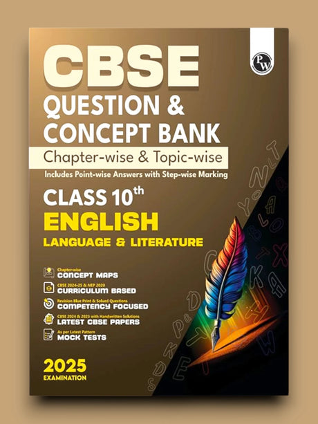 Pw Cbse Class 10th Questions & Concept Bank English Language & Literature - Retail Maharaj