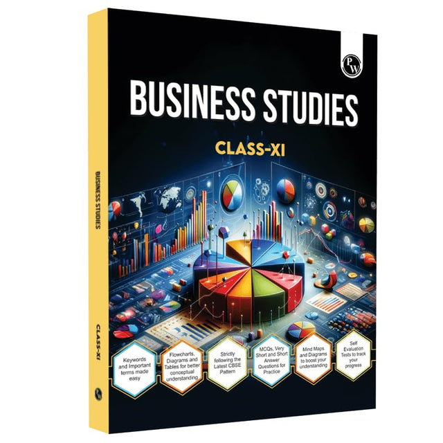 Pw Cbse Class 11 Business Studies Chapter-Wise Textbook L 500+ Mcqs And Practice Questions With Detailed Solutions And Flowcharts For 2025 Exam - Retail Maharaj