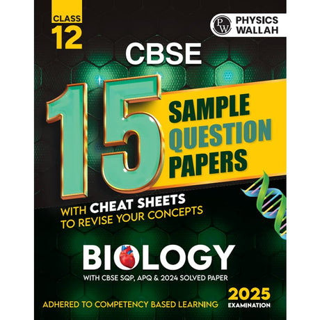 Pw Cbse | Class 12 | 15 Sample Question Papers Biology For 2025 Exam | Competency-Based Learning | Pyq 2024 With Topper'S Explanations, Cbse Sqp & Cbse Practice Questions - Retail Maharaj