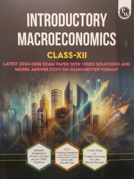 Pw Introductory Macroeconomics Class 12th Latest 2024 Cbse Exam Paper - Retail Maharaj